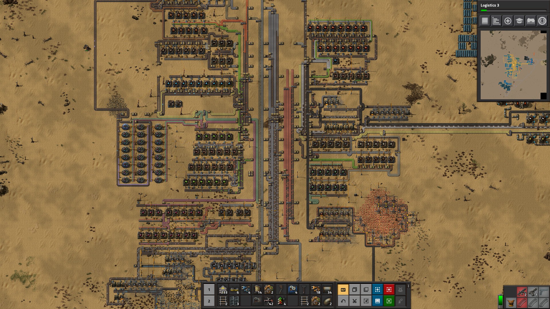 My hilariously messy factory.